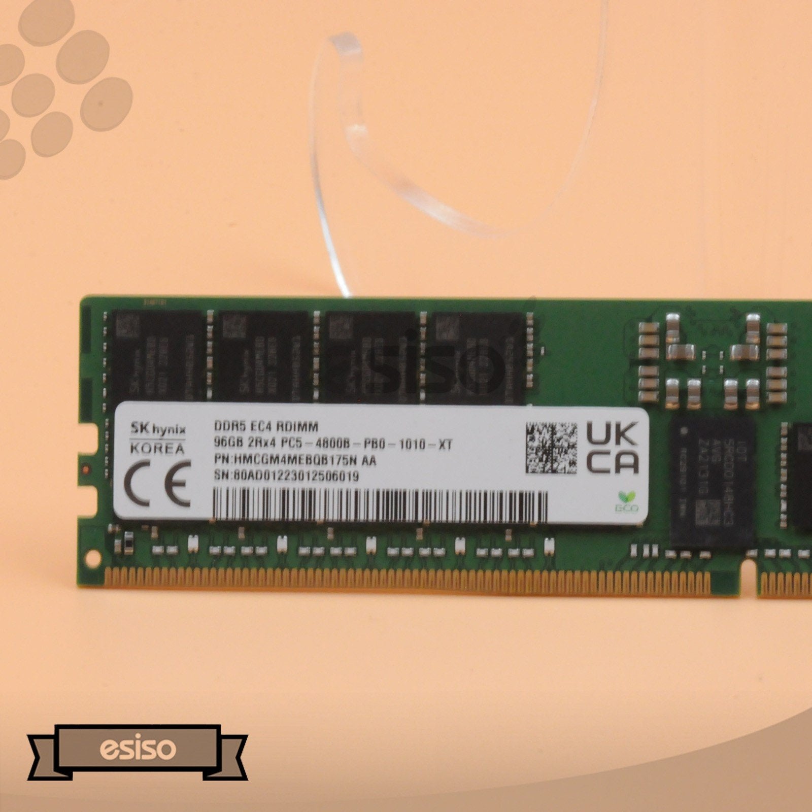 HMCGM4MEBQB175N HYNIX 96GB 2RX4 PC5-4800B DDR5 EC4 MEMORY RDIMM (1x96GB)