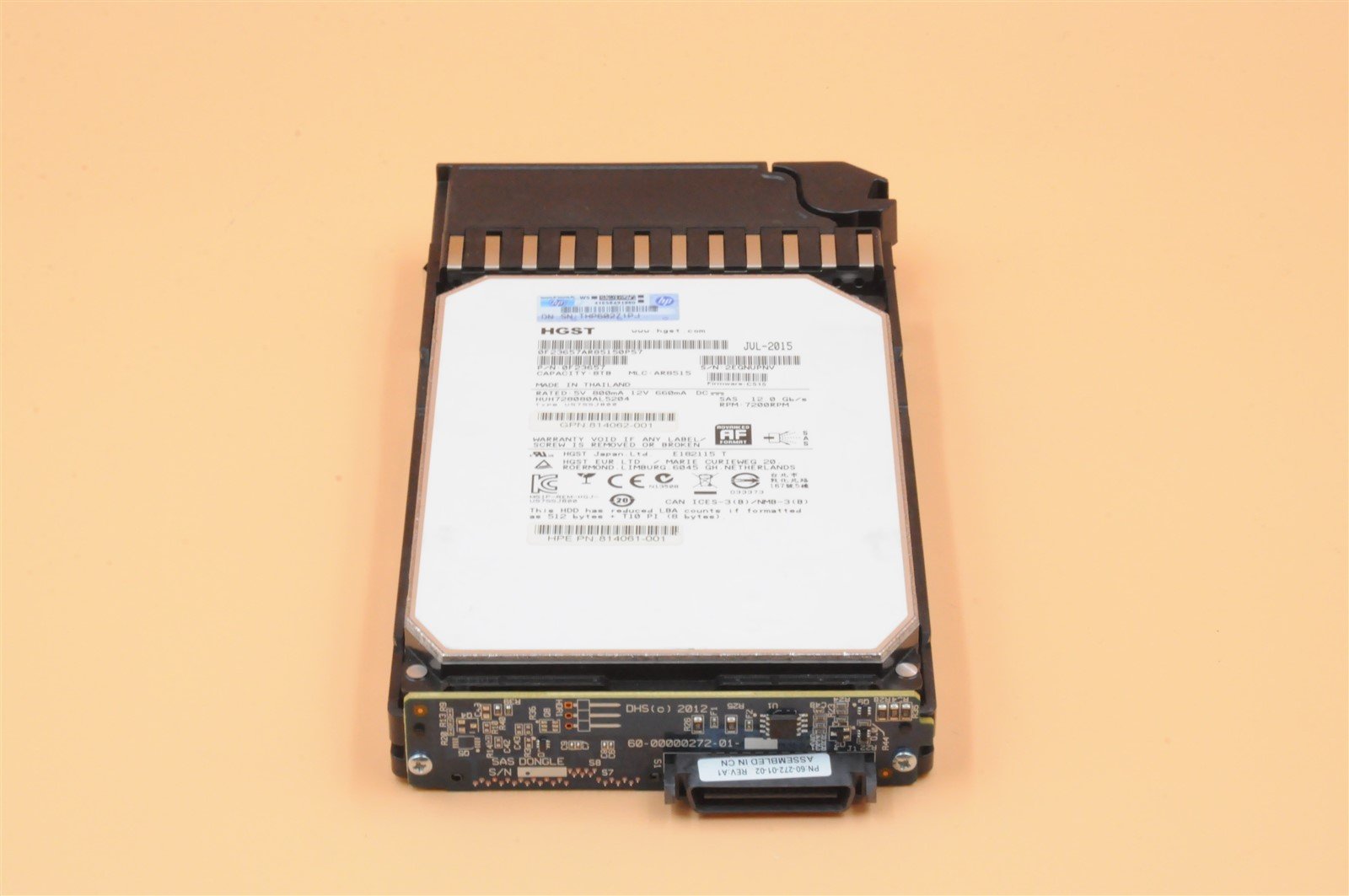 813866-001 M0S90A HUH728080AL5204 HPE 8TB 7.2K 12G LFF 3.5" SAS 512E HARD DRIVE