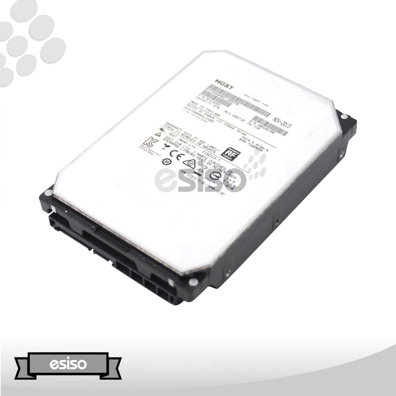 HUH728060ALE600 HGST ULTRASTAR 6TB 7.2K 6G LFF 3.5" SATA HARD DRIVE