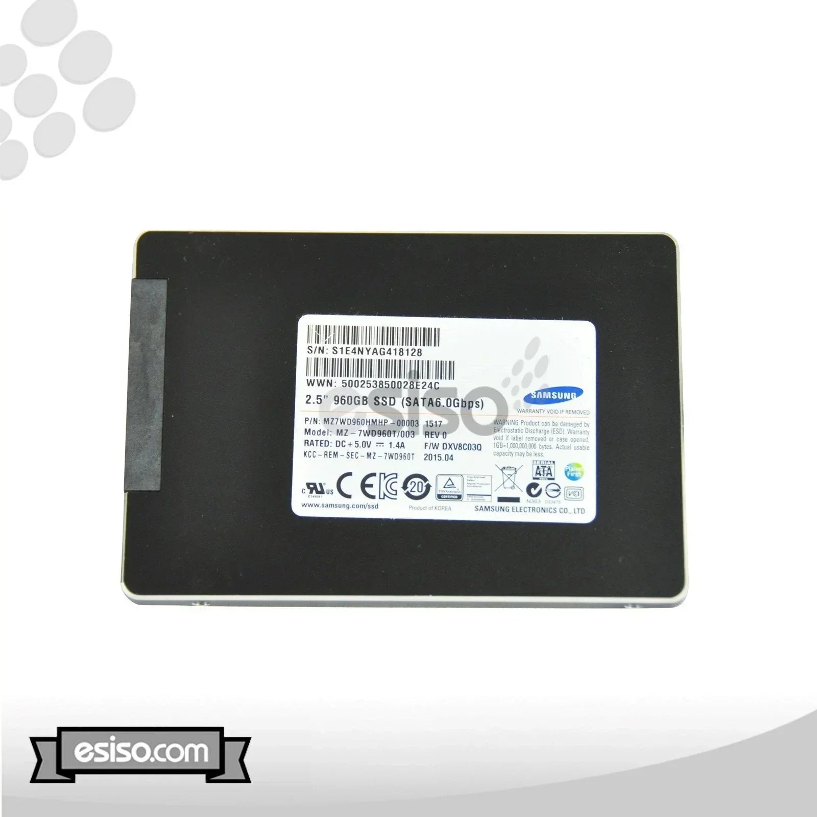 MZ-7WD960T MZ-7WD960T/003 MZ7WD960HMHP SAMSUNG 960GB 6G 2.5" SATA MLC SOLID STATE DRIVE