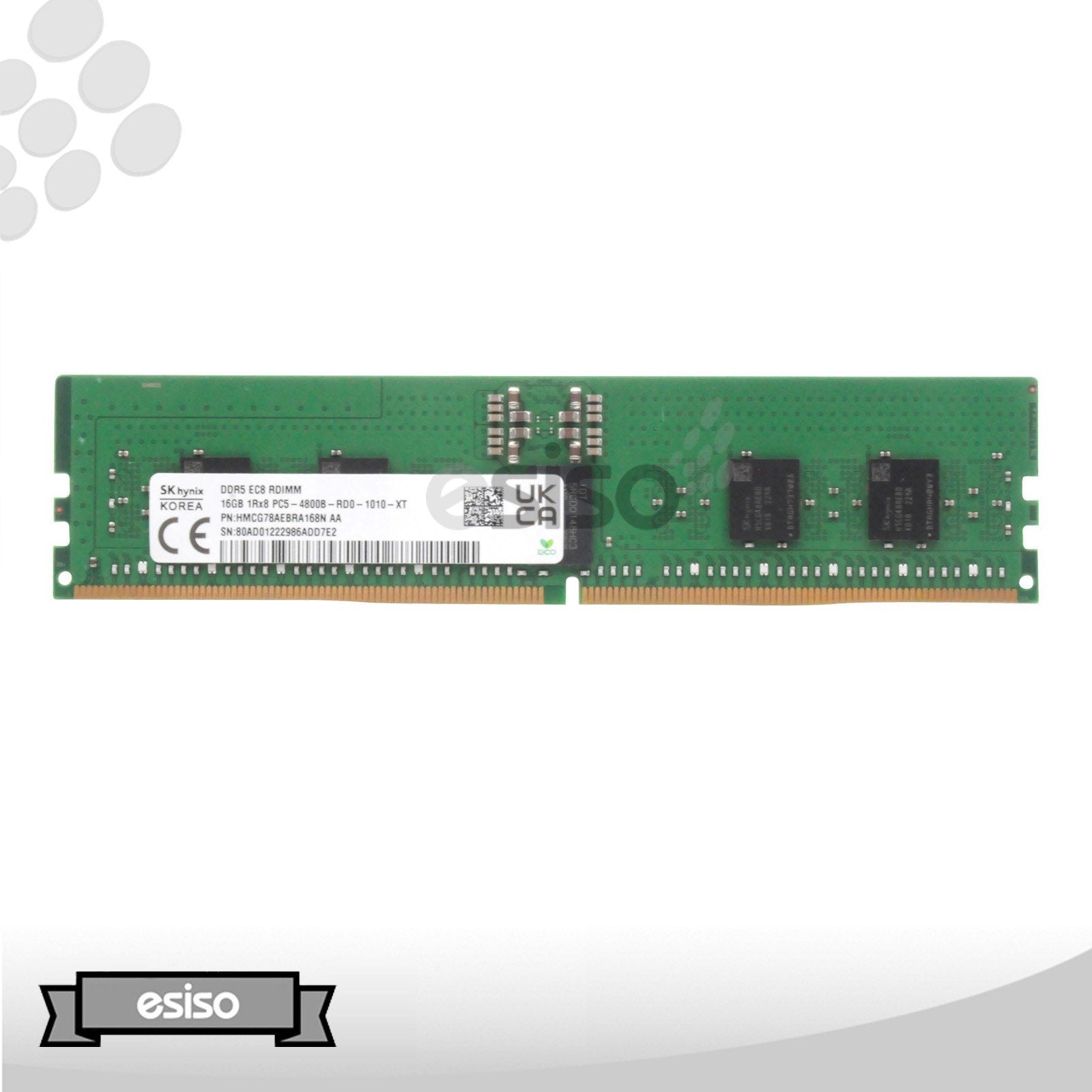 HMCG78AEBRA168N HYNIX 16GB 1RX8 PC5-4800B DDR5 1.1V MEMORY MODULE (1X16GB)