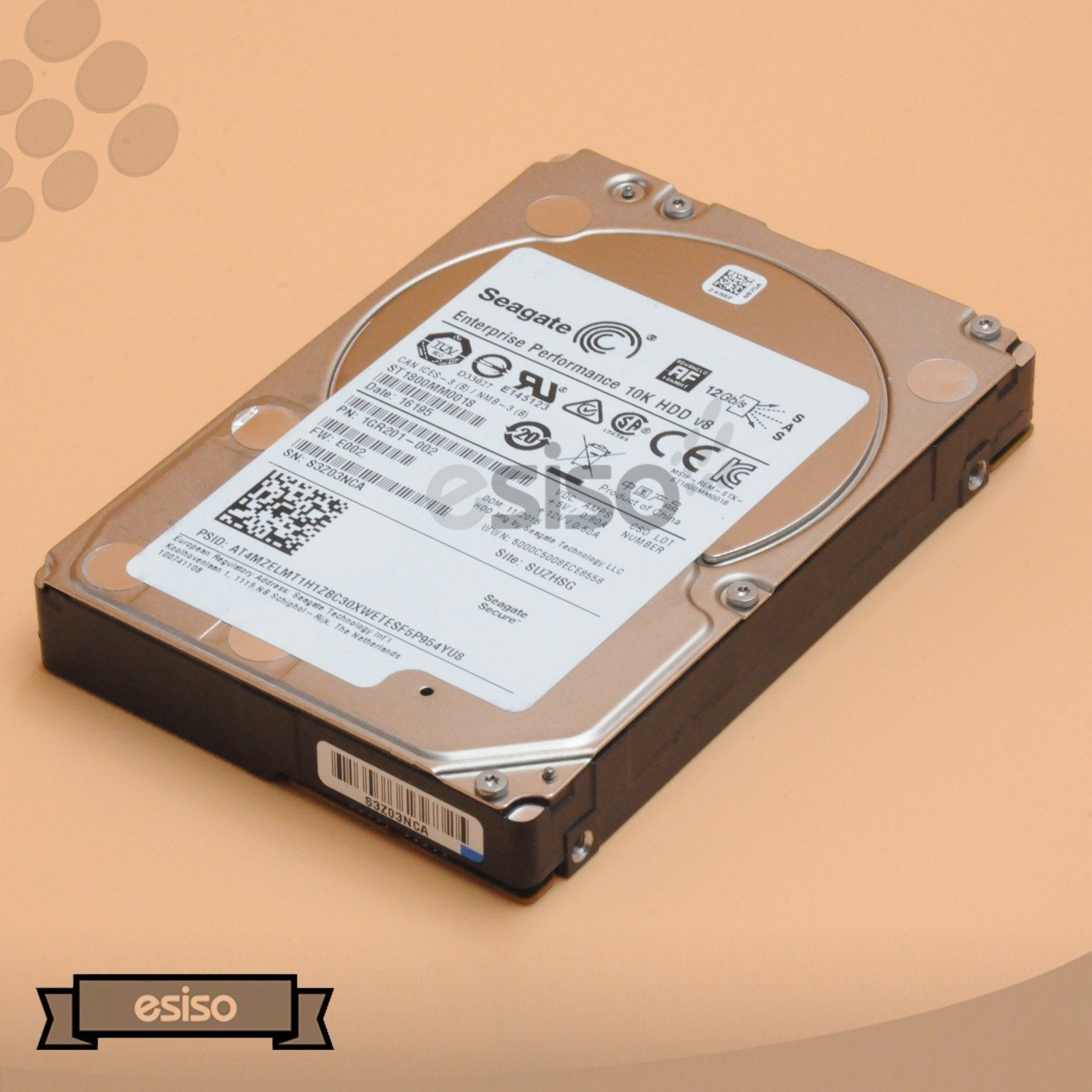 ST1800MM0018 SEAGATE 1.8TB 10K 12G SFF 2.5" SAS ENTERPRISE HARD DRIVE