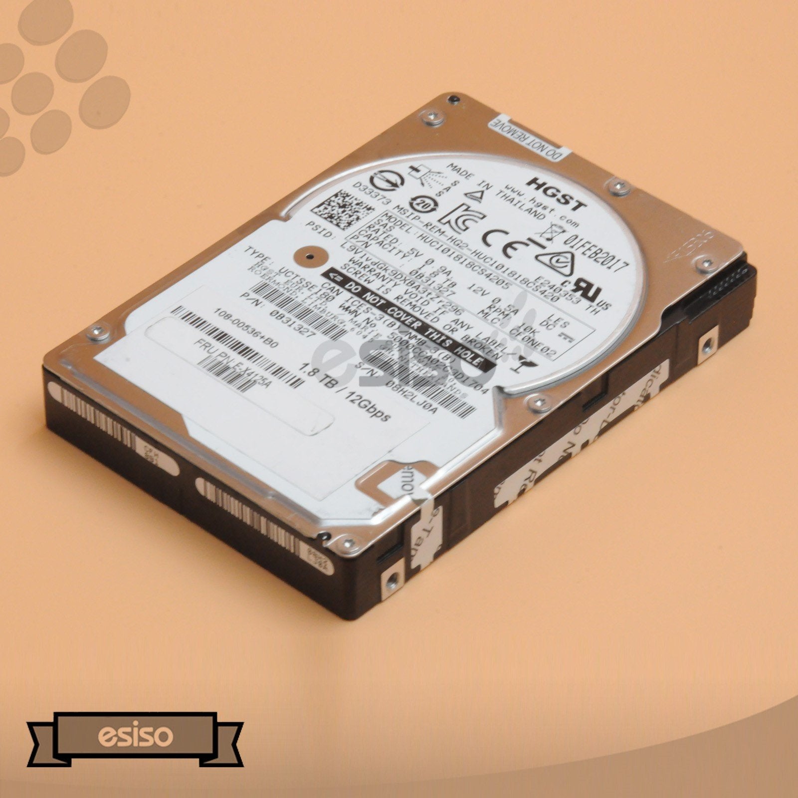 HUC101818CS4205 HGST 1.8TB 10K 12G SFF 2.5" SAS ENTERPRISE HARD DRIVE