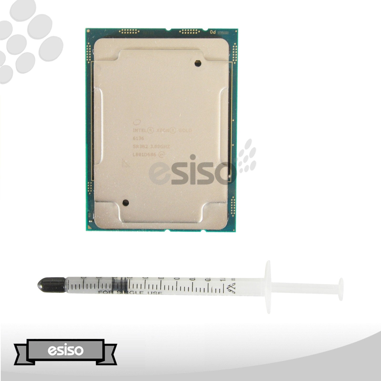 SR3B2 INTEL XEON GOLD 6136 3.0GHZ 24.75M 12 CORE 150W H0 PROCESSOR