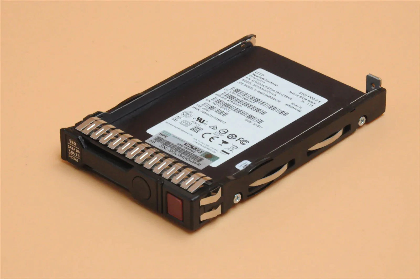 P02562-001 P00896-B21 MTFDDAK3T8TCB 5100 PRO HPE 3.84TB 2.5" SATA TLC MU SC SSD