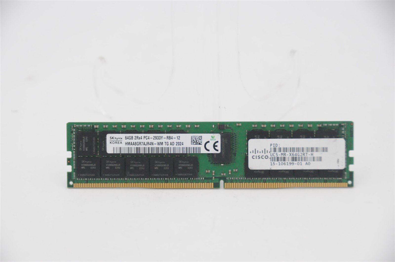 15-106199-01 UCS-MR-X64G2RT-H HMAA8GR7AJR4N-WM CISCO 64GB 2RX4 PC4-2933Y MEMORY (1X64GB)