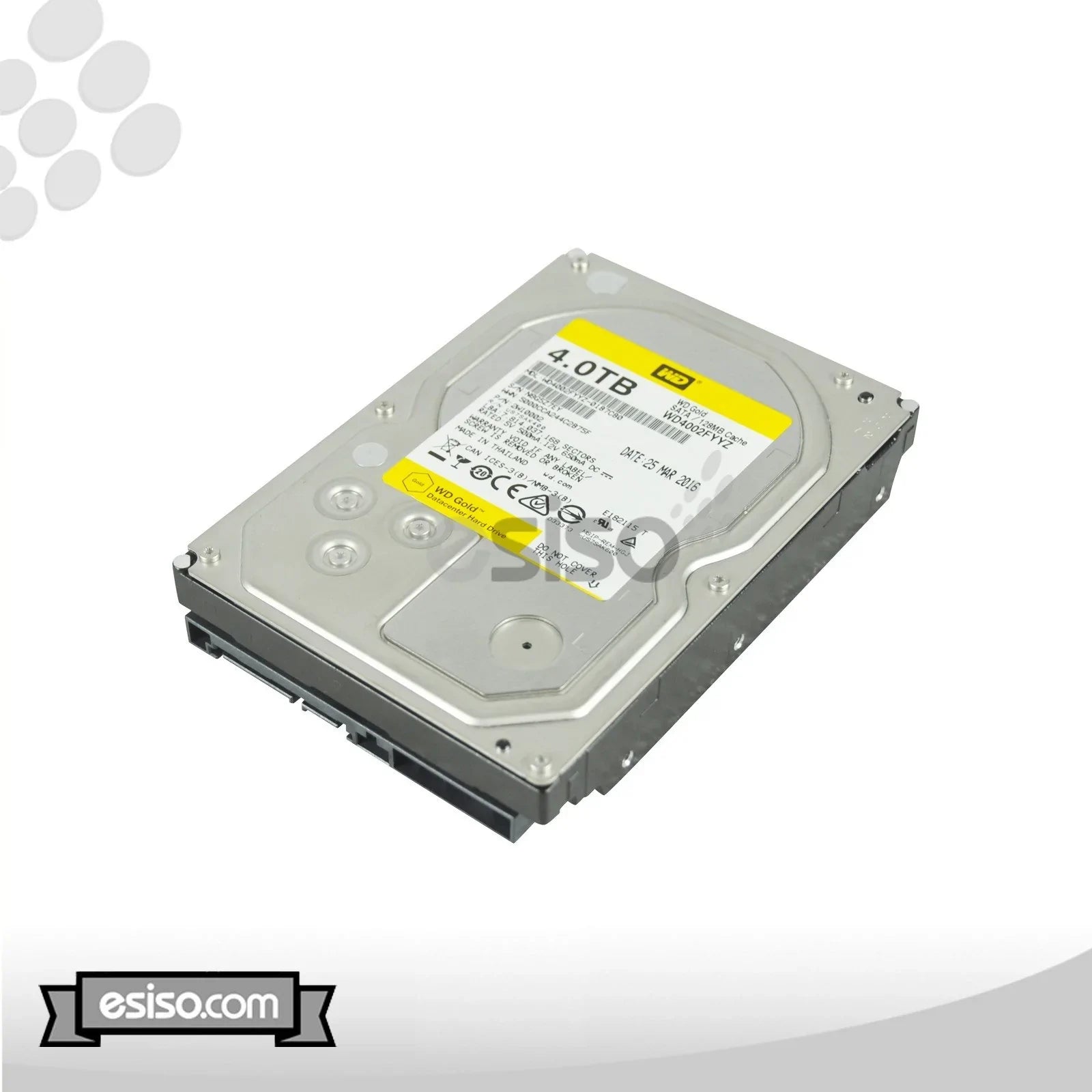 WD4002FYYZ WESTERN DIGITAL GOLD 4TB 7.2K 6G LFF 3.5" SATA ENTERPRISE HARD DRIVE