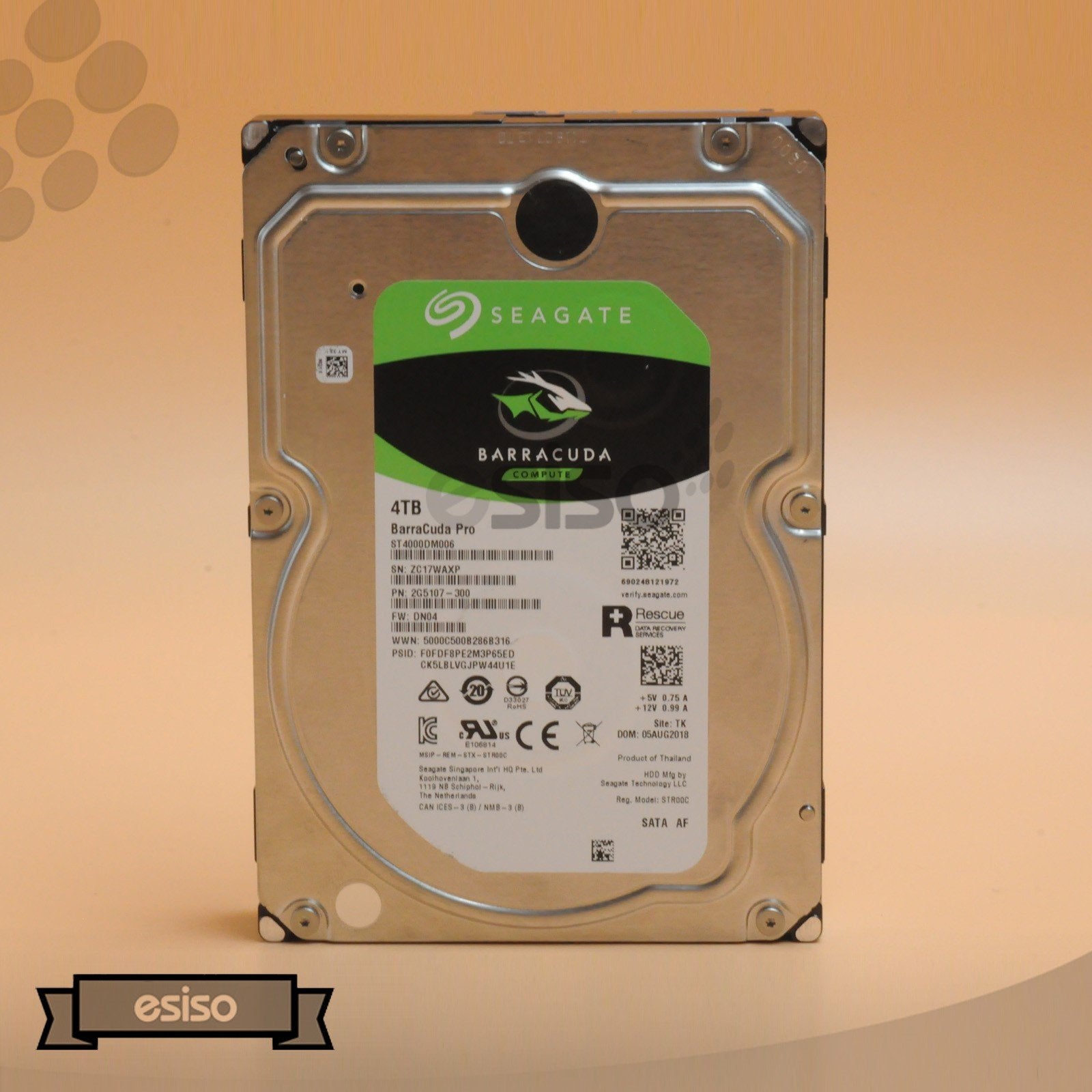 ST4000DM006 SEAGATE BARRACUDA 4TB 7.2K 6G LFF 3.5" SATA INTELANL HARD DRIVE