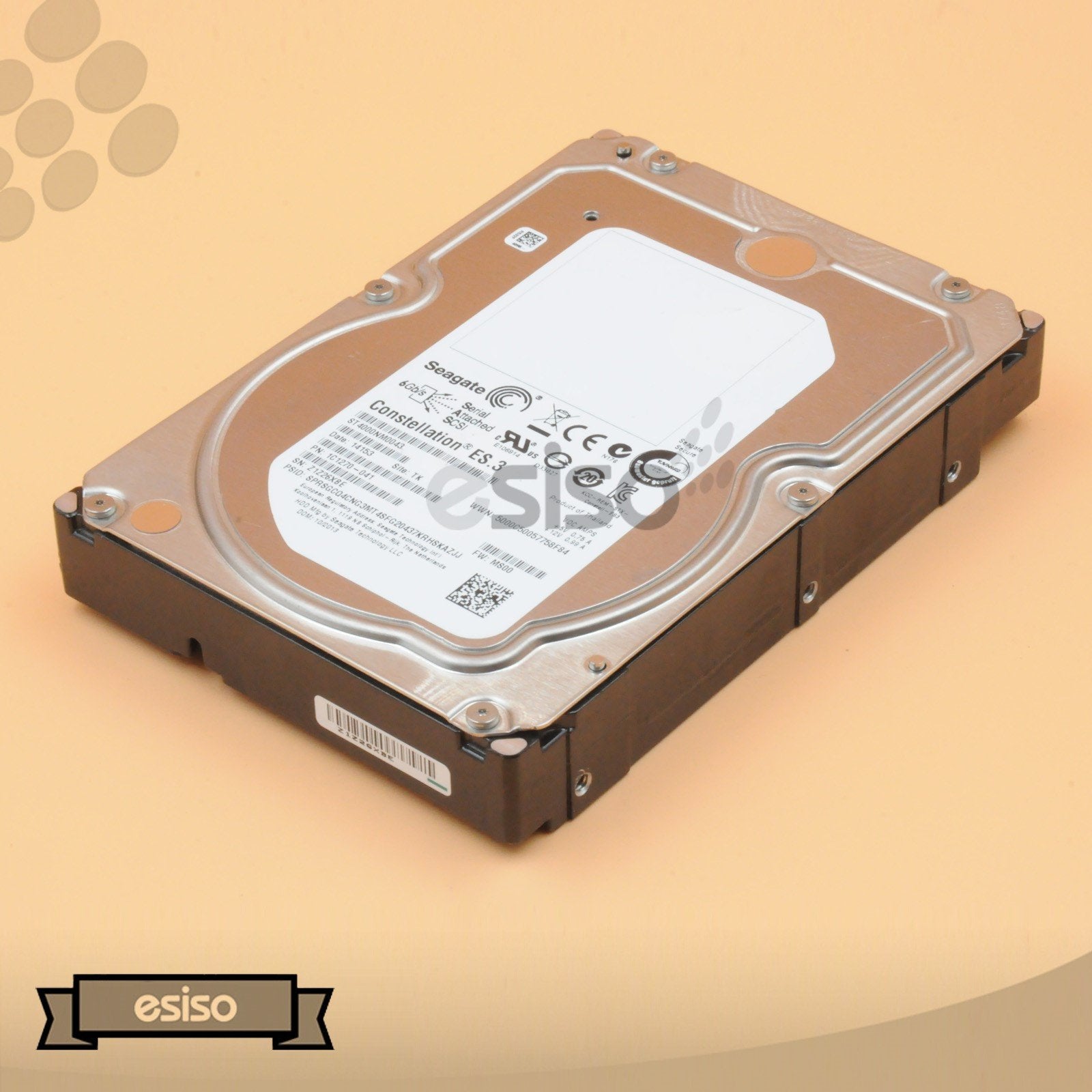 ST4000NM0043 SEAGATE 4TB 7.2K 6G LFF 3.5" SAS ENTERPRISE HARD DRIVE