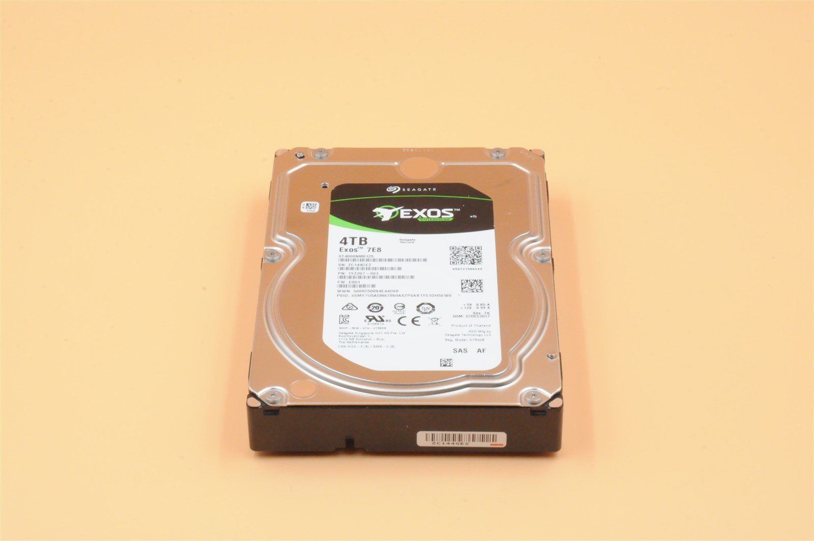 ST4000NM0125 SEAGATE EXOS 7E8 4TB 7.2K 12G 3.5" SAS 512E ENTERPRISE HARD DRIVE