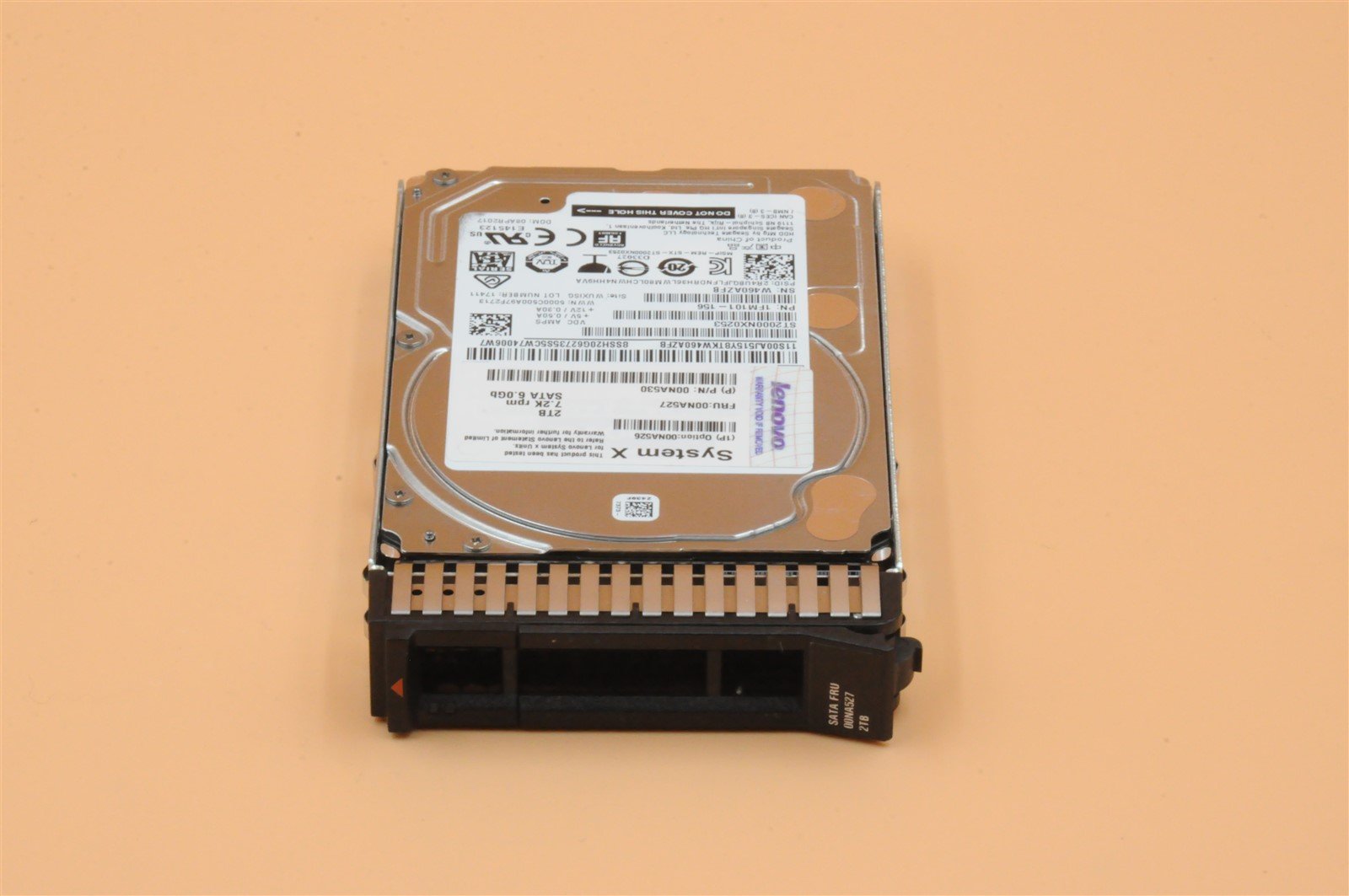 00NA527 00NA526 ST2000NX0253 LENOVO 2TB 7.2K 6G 2.5" SATA G3HS 512E HARD DRIVE