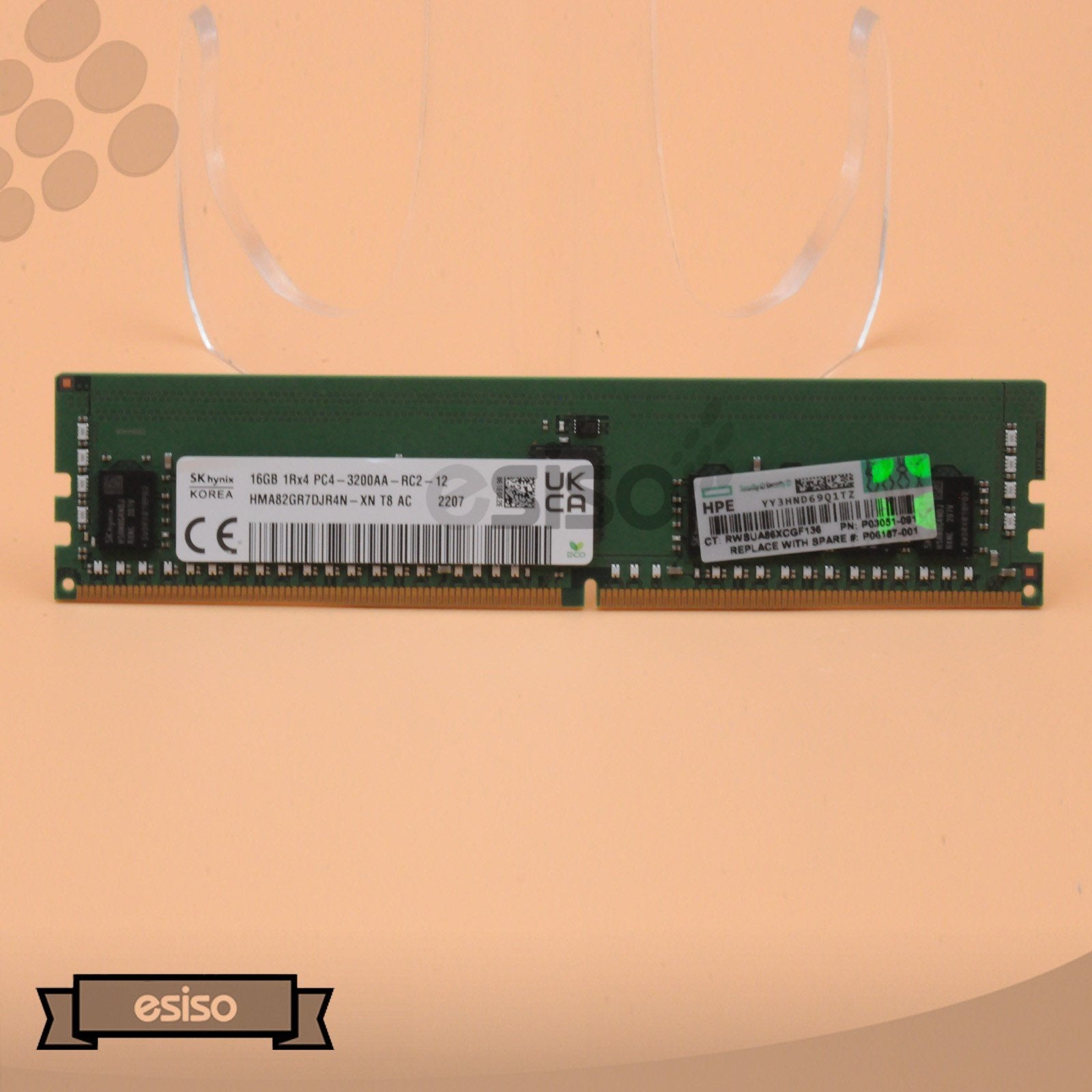 P03051-091 M393A2K40DB3-CWE HPE 16GB 1RX4 PC4-3200AA DDR4 1.2V MEMORY (1x16GB)