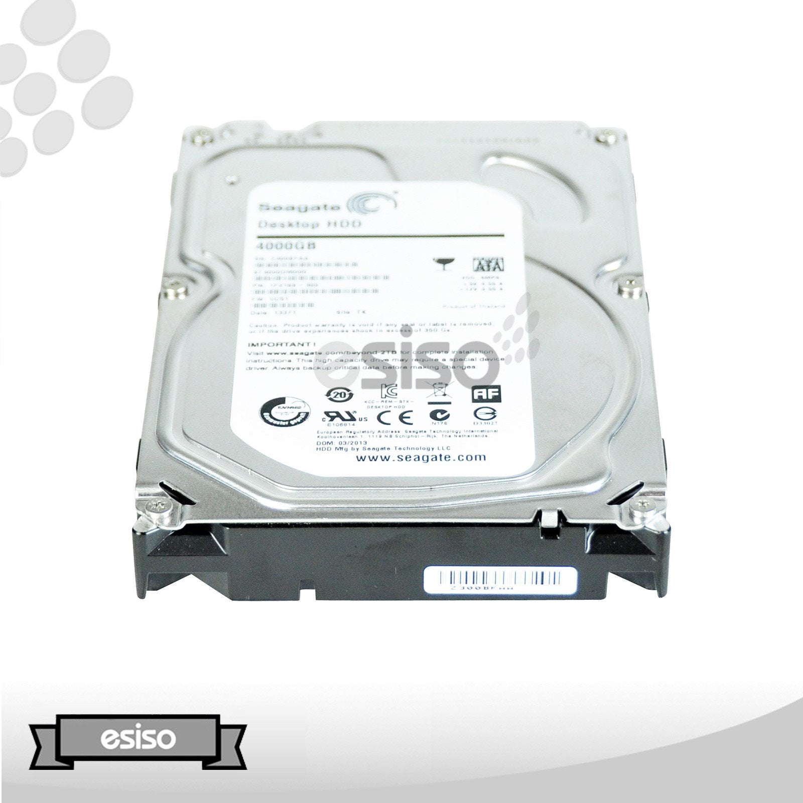 ST4000DM000 SEAGATE 4TB 5.9K 6G LFF 3.5" SATA INTERNAL HARD DRIVE