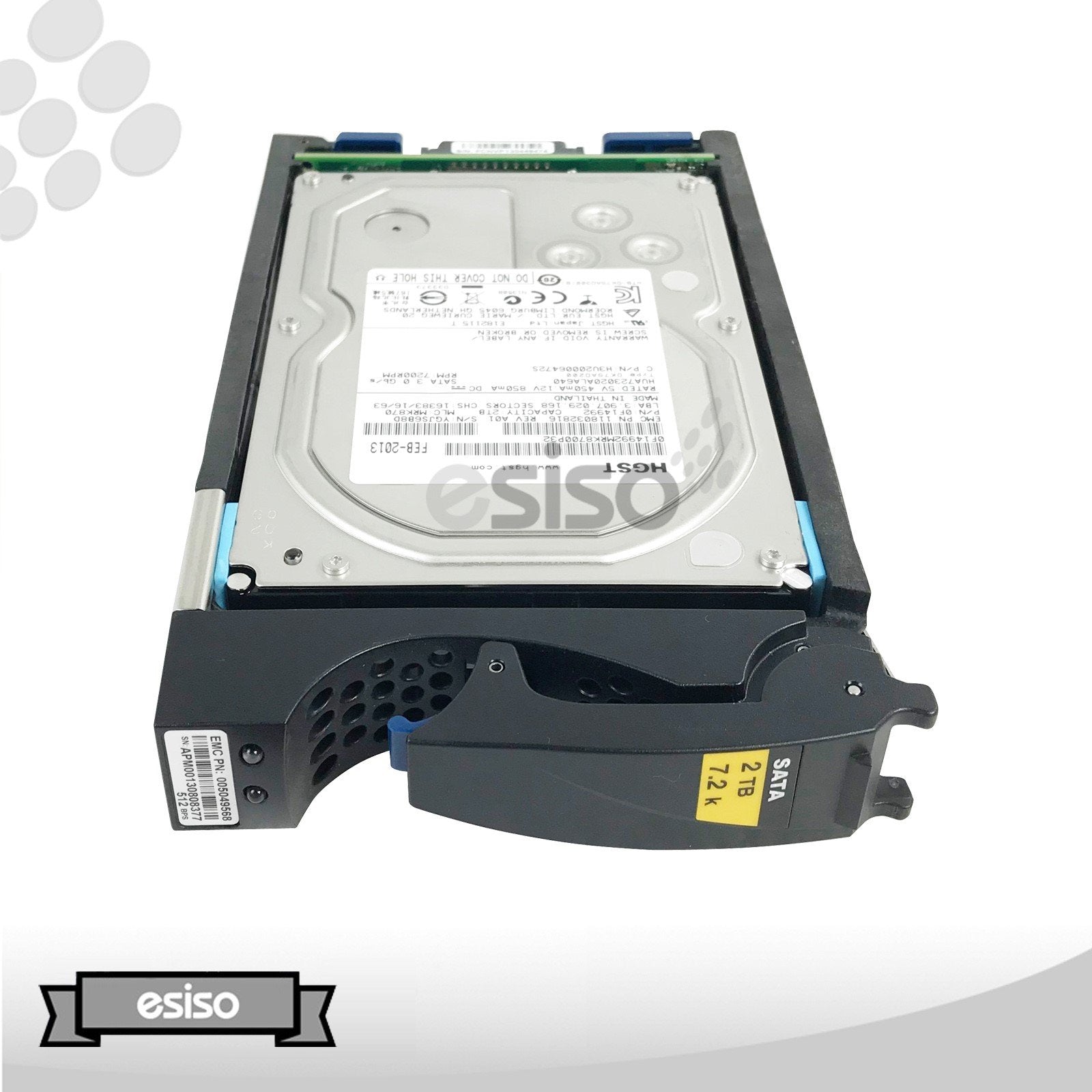 005049568 118032816 HUA723020ALA640 EMC 2TB 7.2K 6G 3.5" SATA 512BYTE HARD DRIVE