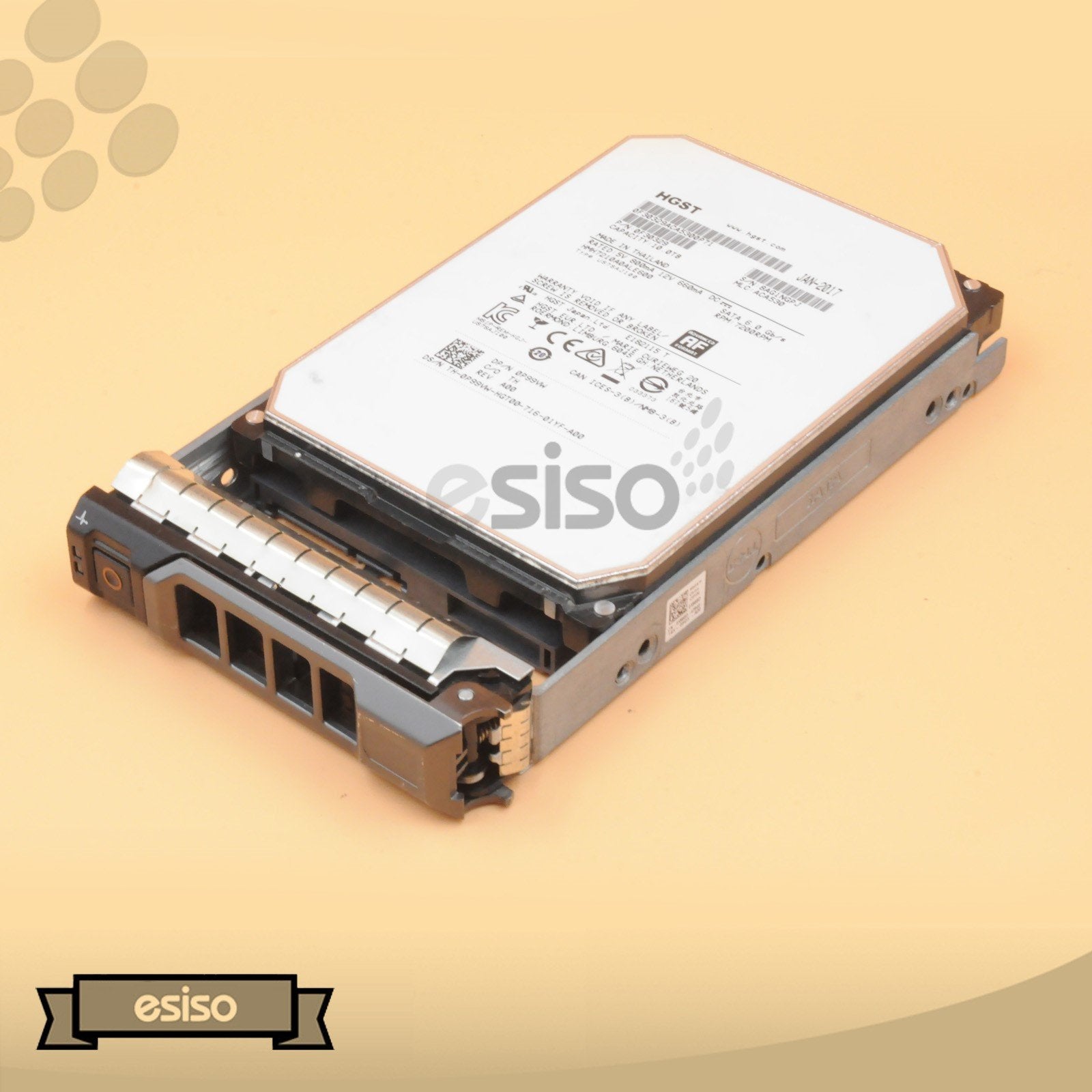 P99VW 0P99VW HMH7210A0ALE600 DELL 10TB 7.2K 6G 3.5" SATA HA10 HDD W/DELL TRAY