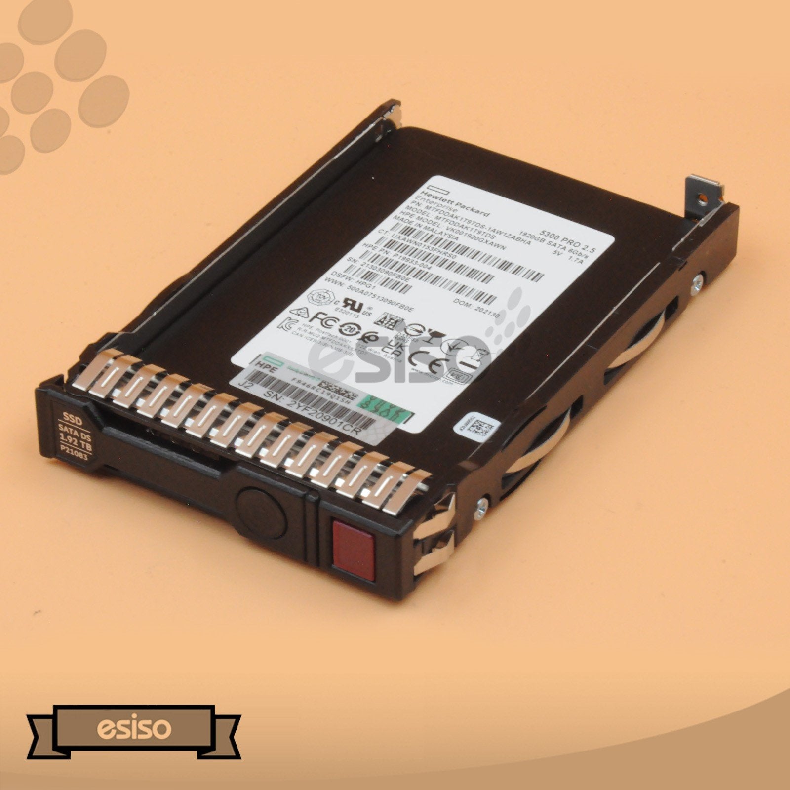 P21083-001 P19941-B21 MTFDDAK1T9TDS 5100 HPE 1.92TB 6G 2.5" SATA TLC RI SC SSD