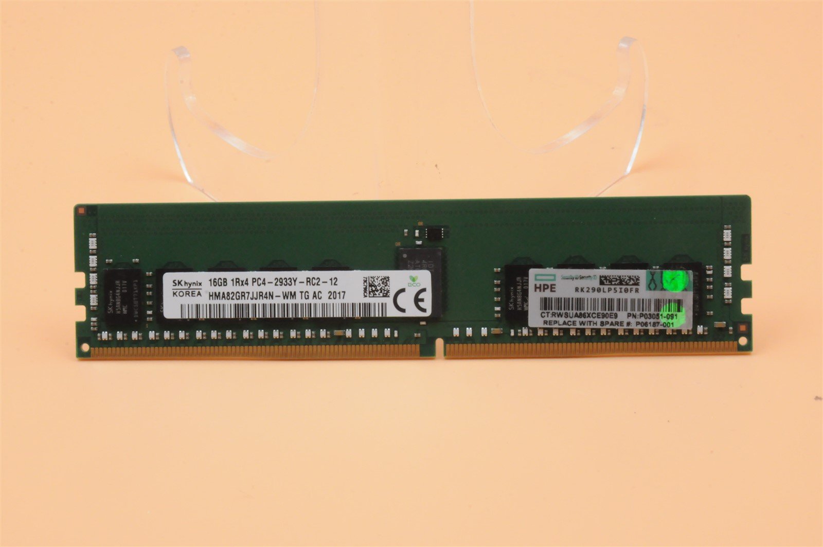 P03051-091 HMA82GR7JJR8N-WM HPE 16GB 1RX4 PC4-2933Y DDR4 MEMORY MODULE (1X16GB)