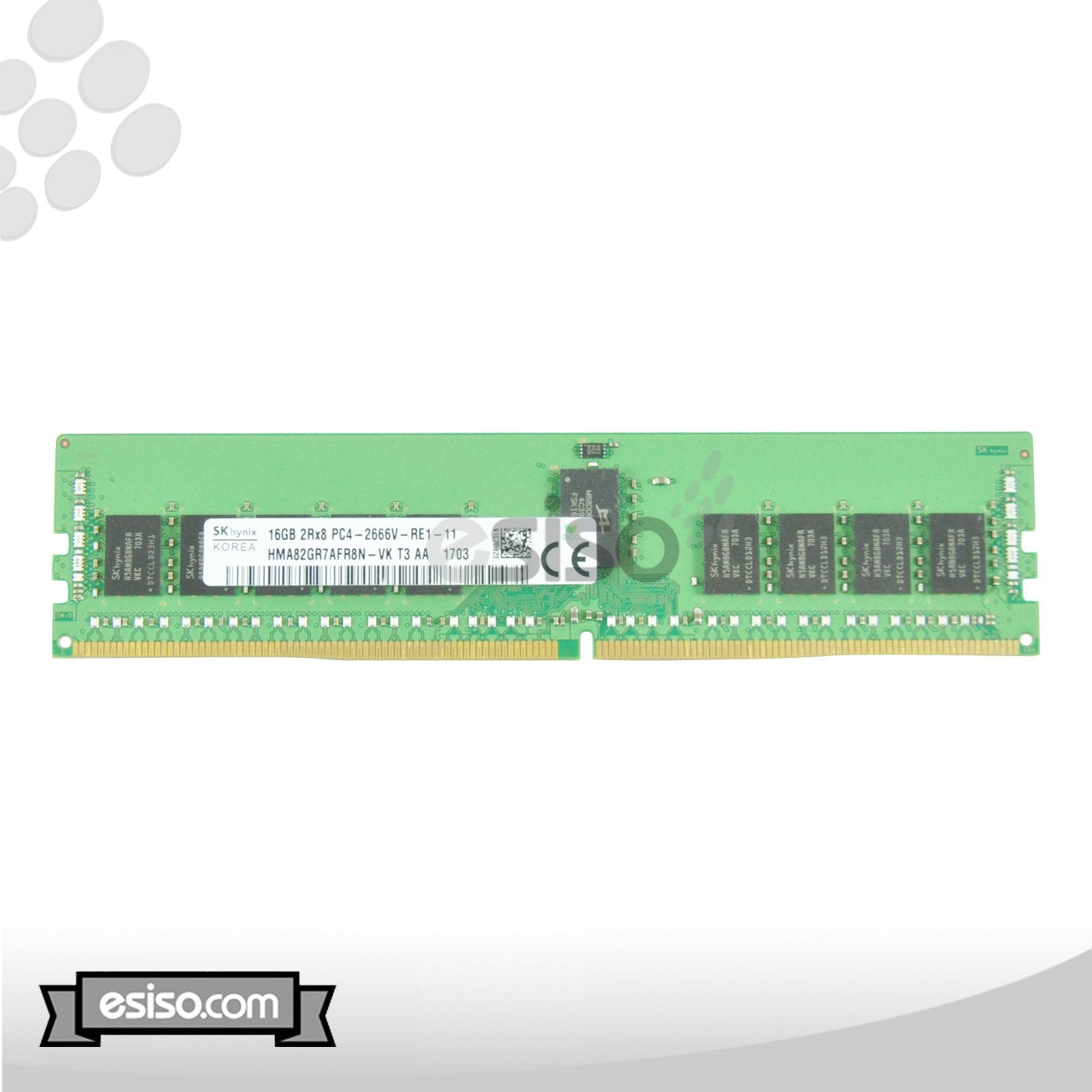 HMA82GR7AFR8N-VK HYNIX 16GB 2RX8 PC4-2666V-R DDR4 1.2V MEMORY MODULE (1X16GB)