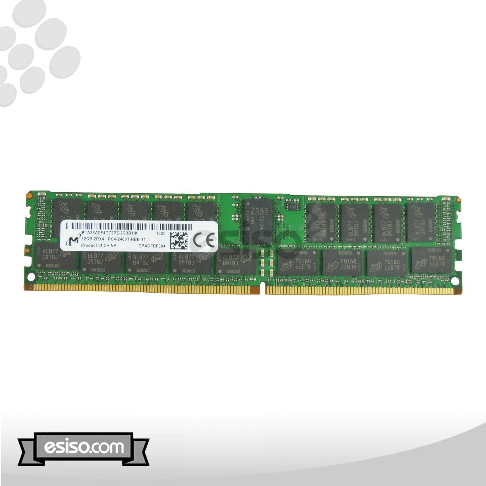 MTA36ASF4G72PZ-2G3B1 MICRON 32GB 2RX4 PC4-2400T 1.2V DDR4 MEMORY MOUDLE (1x32GB)