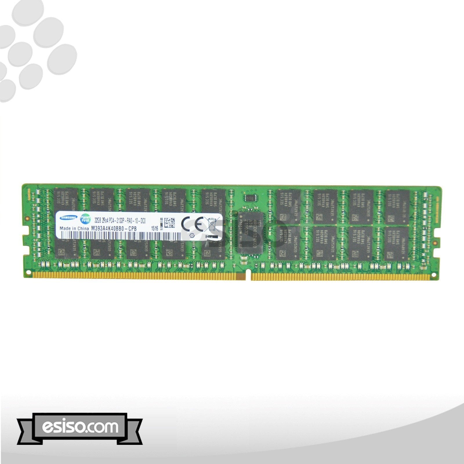 M393A4K40BB0-CPB SAMSUNG 32GB 2RX4 PC4-2133P-R DDR4 1.2V MEMORY MODULE (1X32GB)