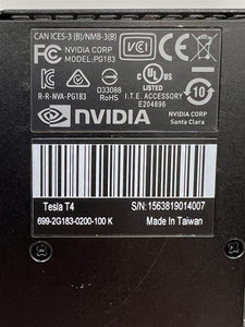 P09571-001 HPE 699-2G183-0200-100 K NVIDIA TESLA T4 16GB GDDR6 PCIE GPU