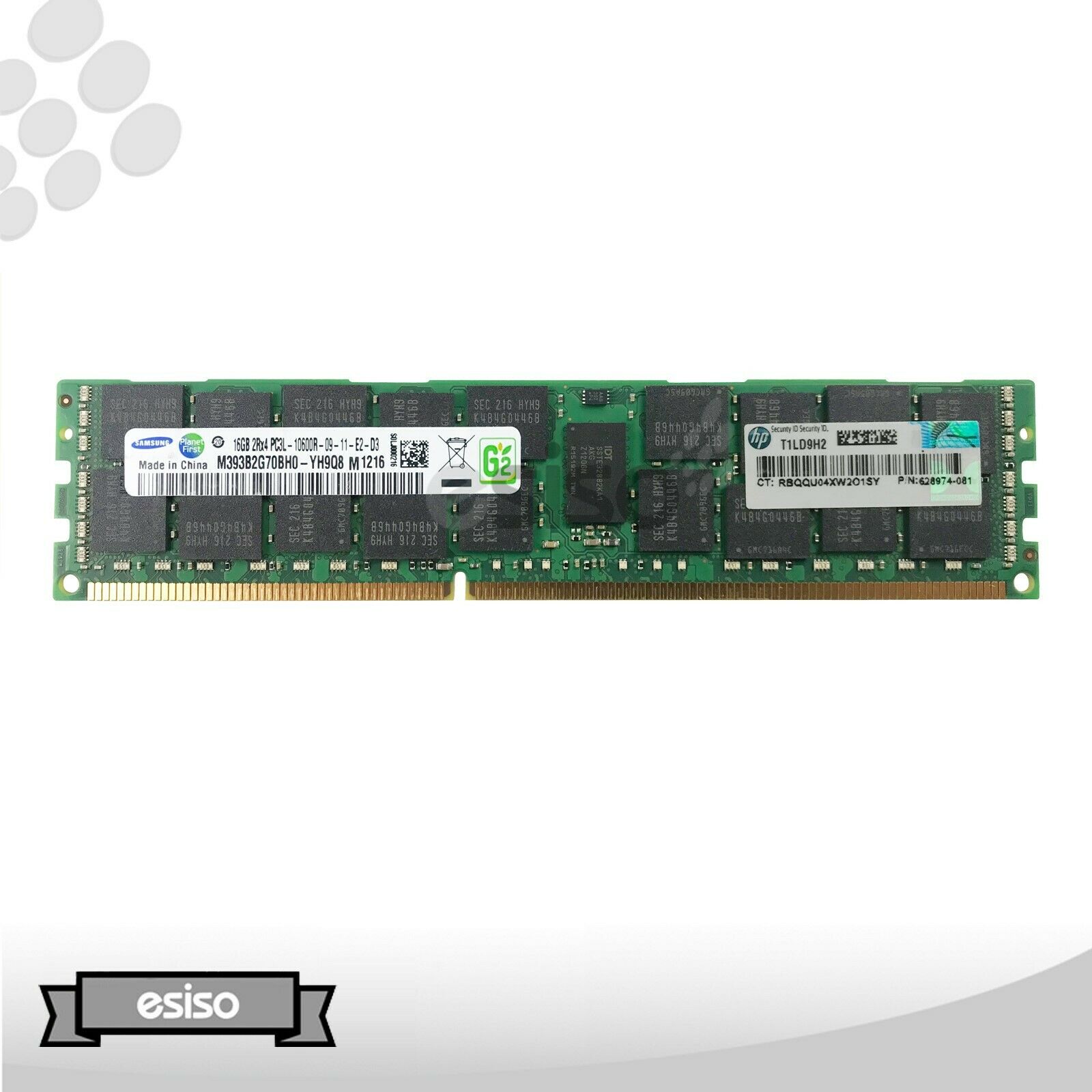 627812R-B21 HPE 16GB (1X16GB) 2RX4 PC3L-10600R MEMORY FOR G7