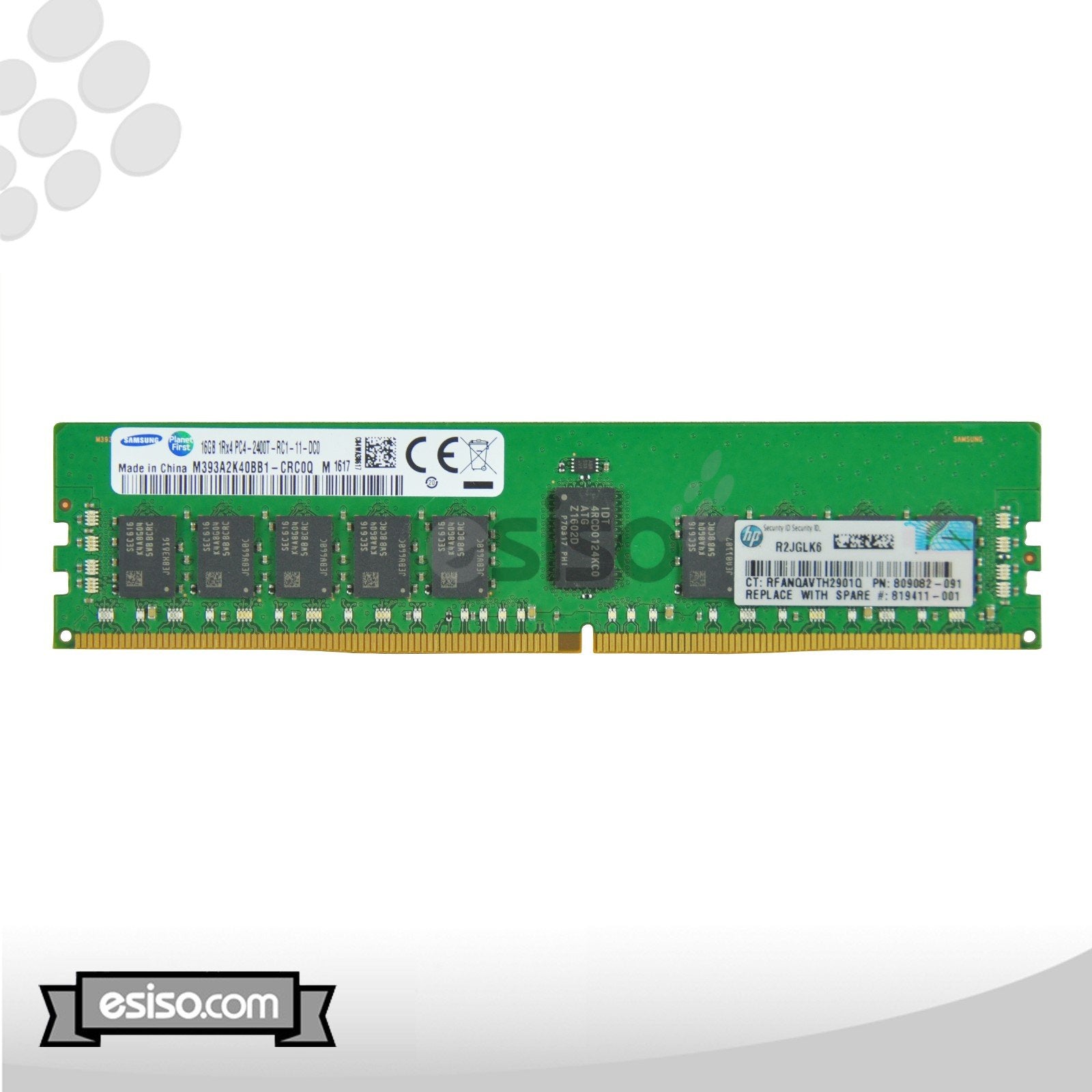 805349-B21 HPE 16GB 1RX4 PC4-2400T-R MEMORY MODULE (1x16GB)