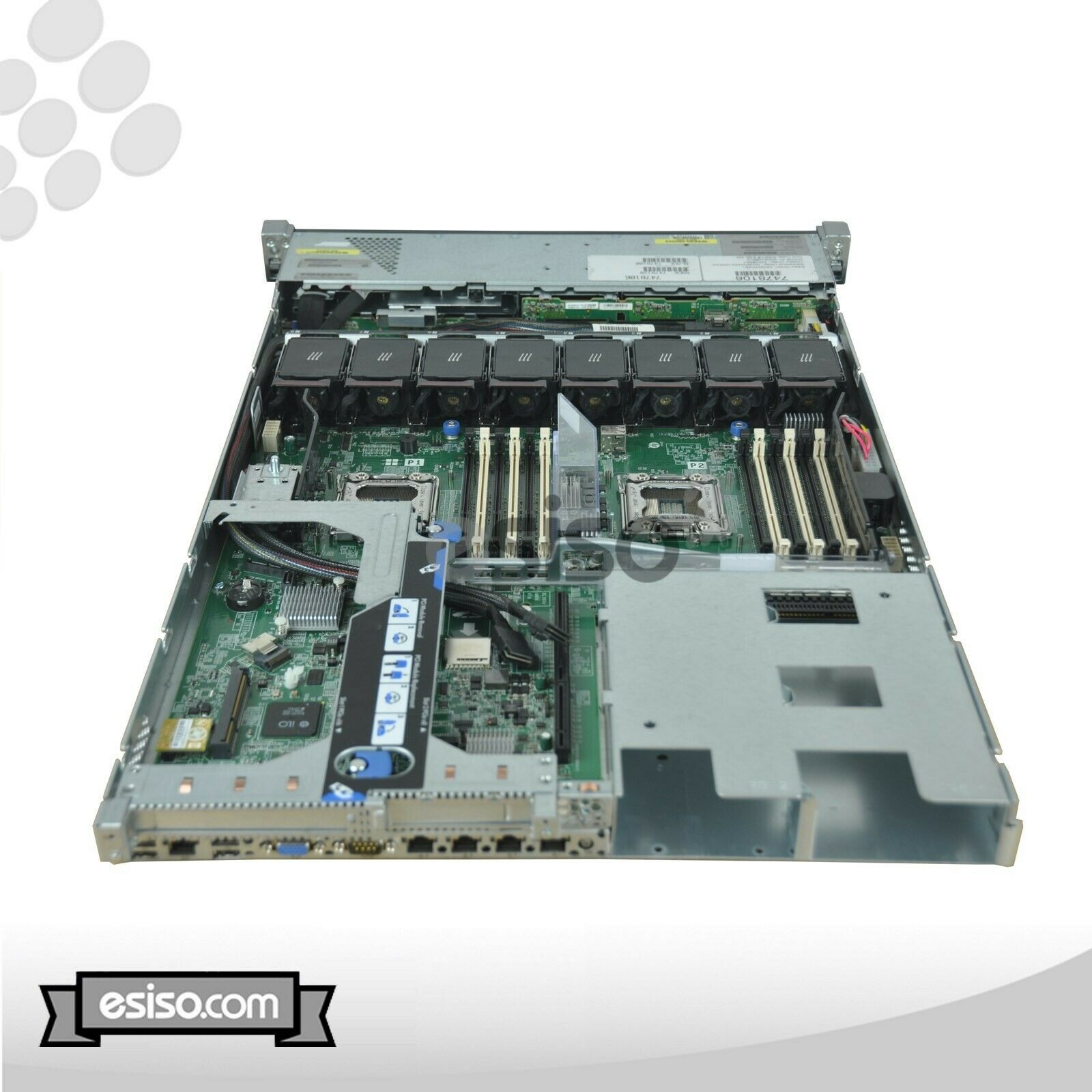HP ProLiant DL360e G8 Gen8 8SFF 2x 6 CORE E5-2430 2.2GHz 256GB RAM 4x TRAY RAIL