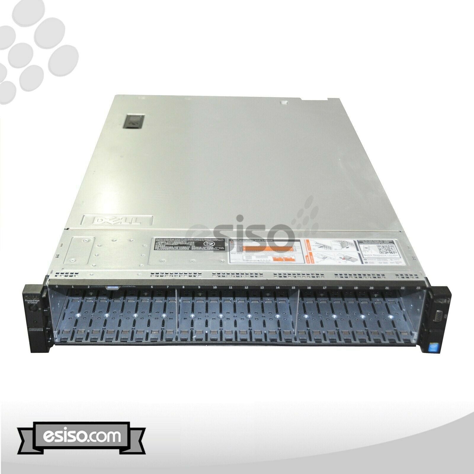 DELL POWEREDGE R730xd SFF 2x 12 CORE E5-2680V3 2.5GHz 32GB RAM 12x 1TB SATA H730