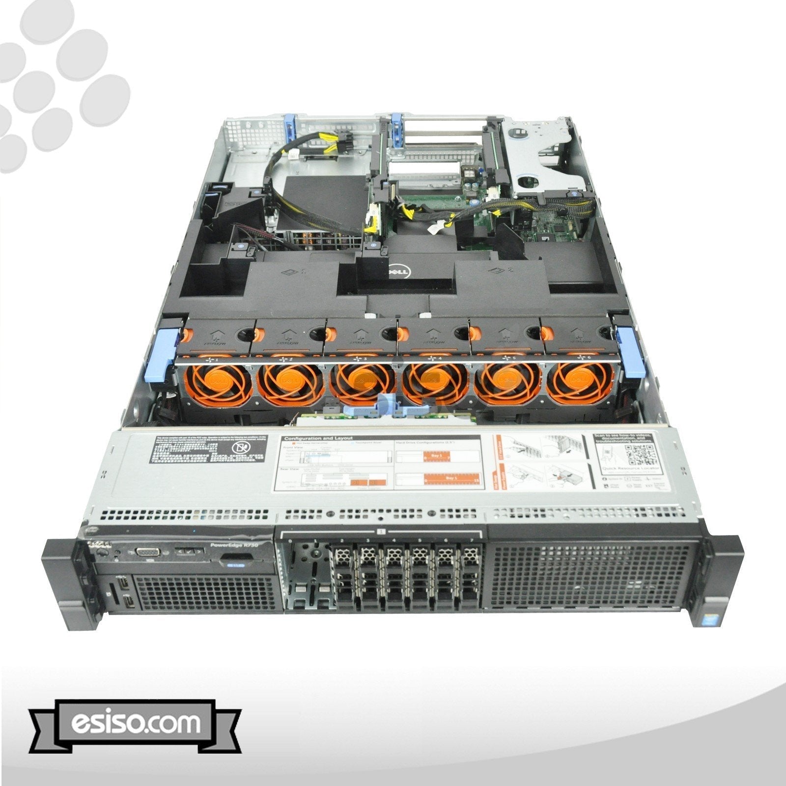 DELL POWEREDGE R730 8SFF 2x 10 CORE E5-2660V3 2.6GHz 128GB RAM 8x 300GB SAS H730