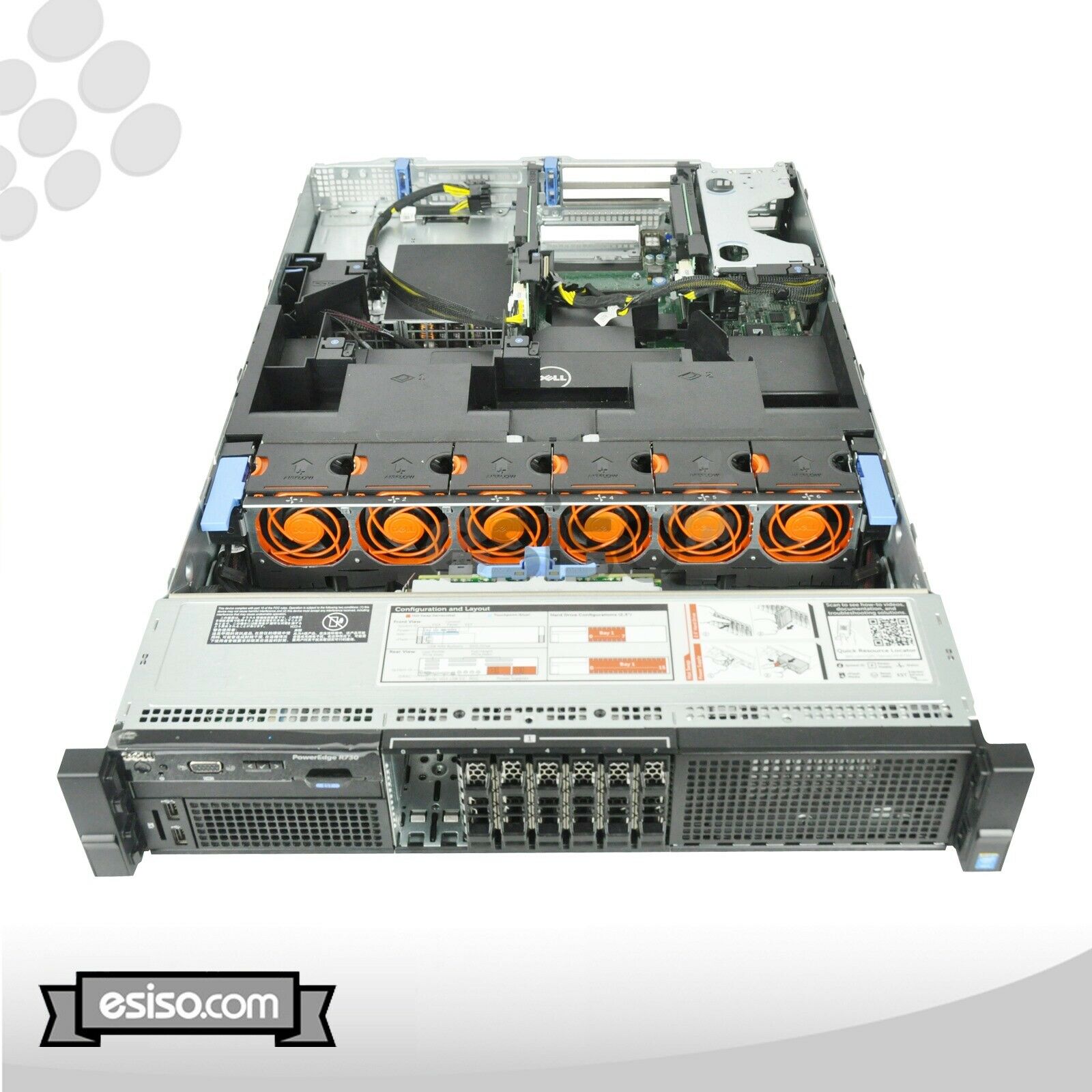 DELL POWEREDGE R730 8SFF 2x 12 CORE E5-2678v3 2.5GHz 32GB RAM H330 RAIL NO HDD