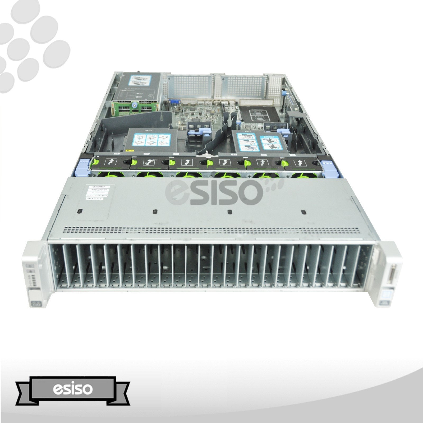 CISCO UCS C240 M4 8SFF SERVER 2x12 CORE E5-2678V3 2.5GHz 64GB RAM NO HDD NO RAIL