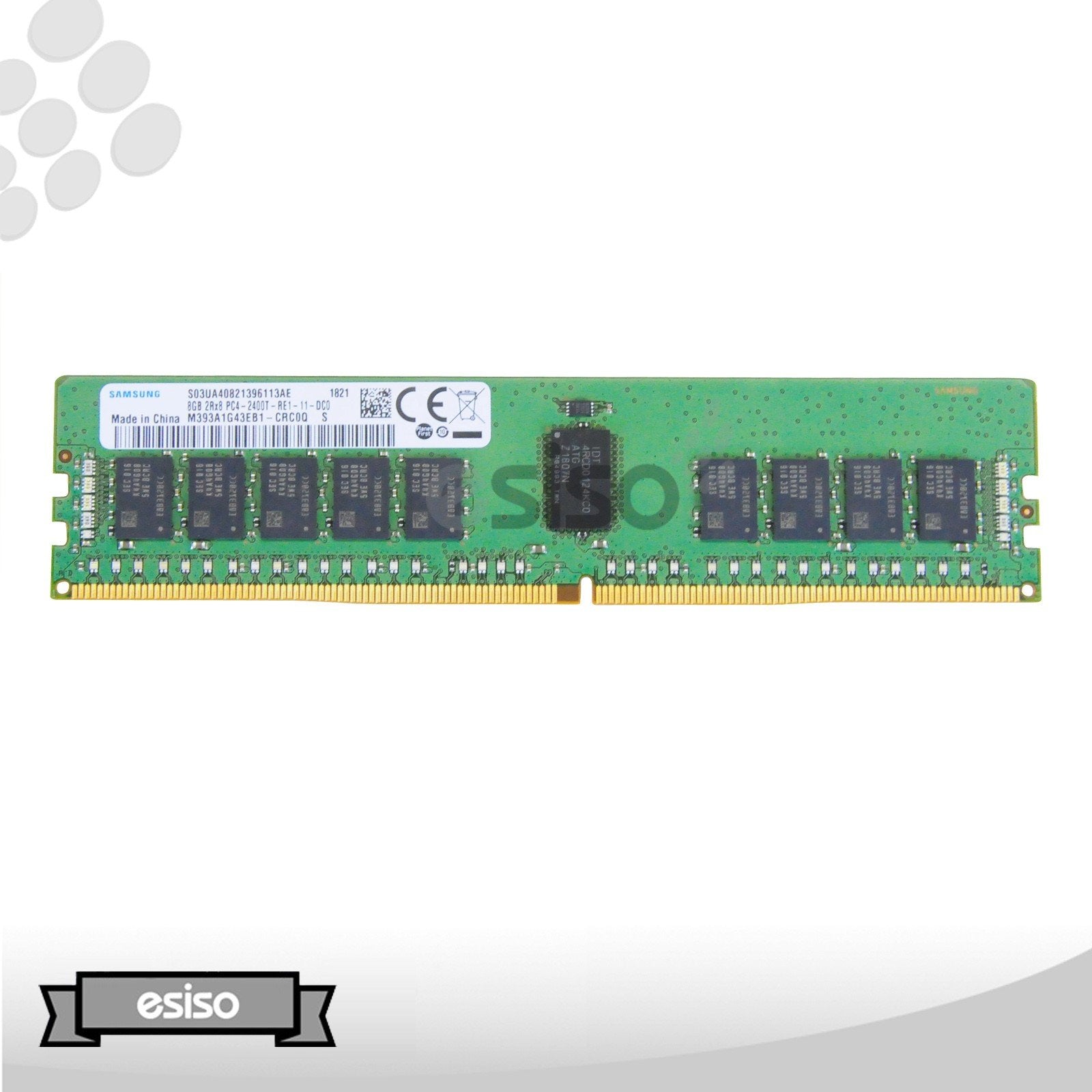 M393A1G43EB1-CRC SAMSUNG 8GB 2RX8 PC4-2400T DDR4 1.2V MEMORY MODULE (1x8GB)