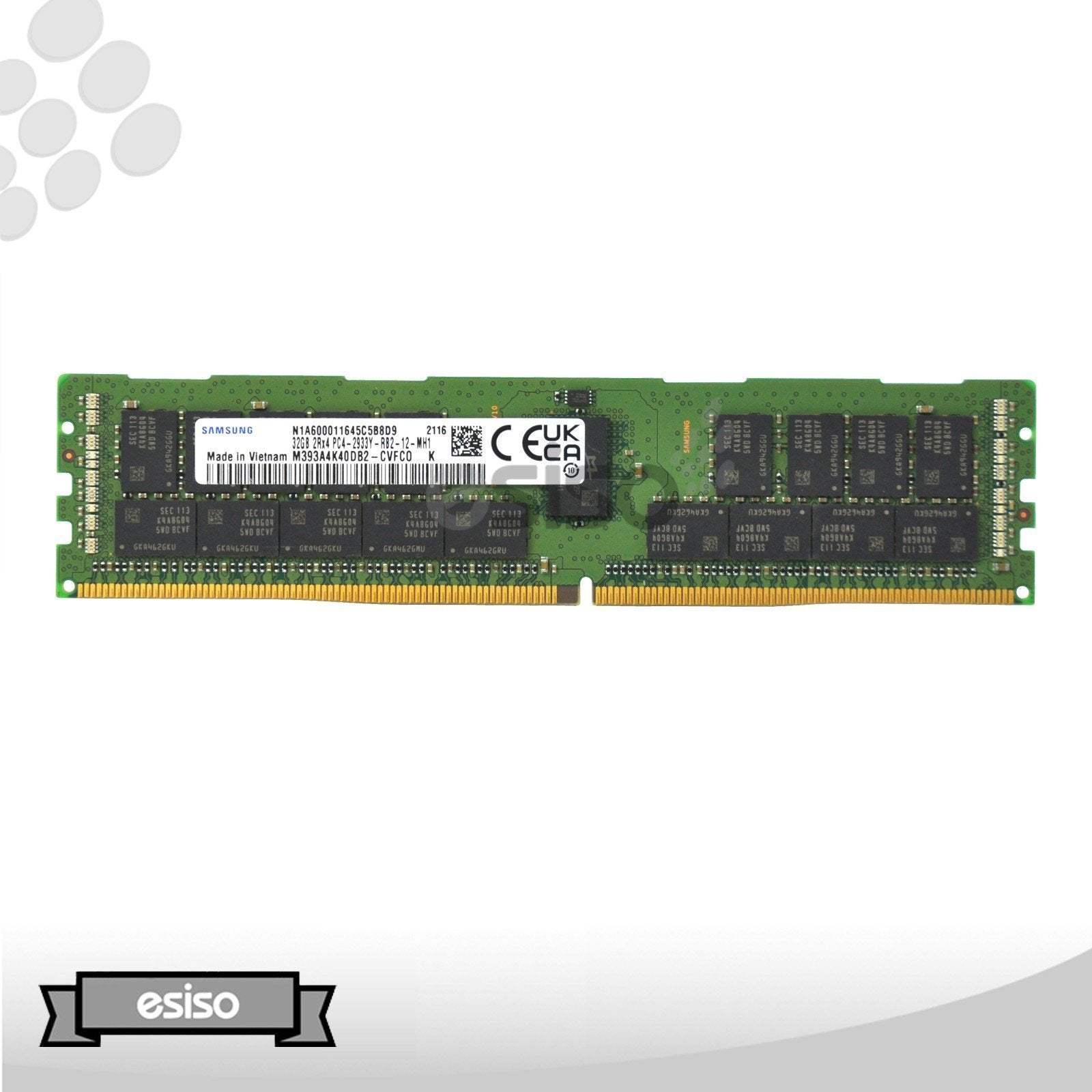 M393A4K40DB2-CVF SAMSUNG 32GB 2RX4 PC4-2933Y 1.2V DDR4 MEMORY MODULE (1x32GB)