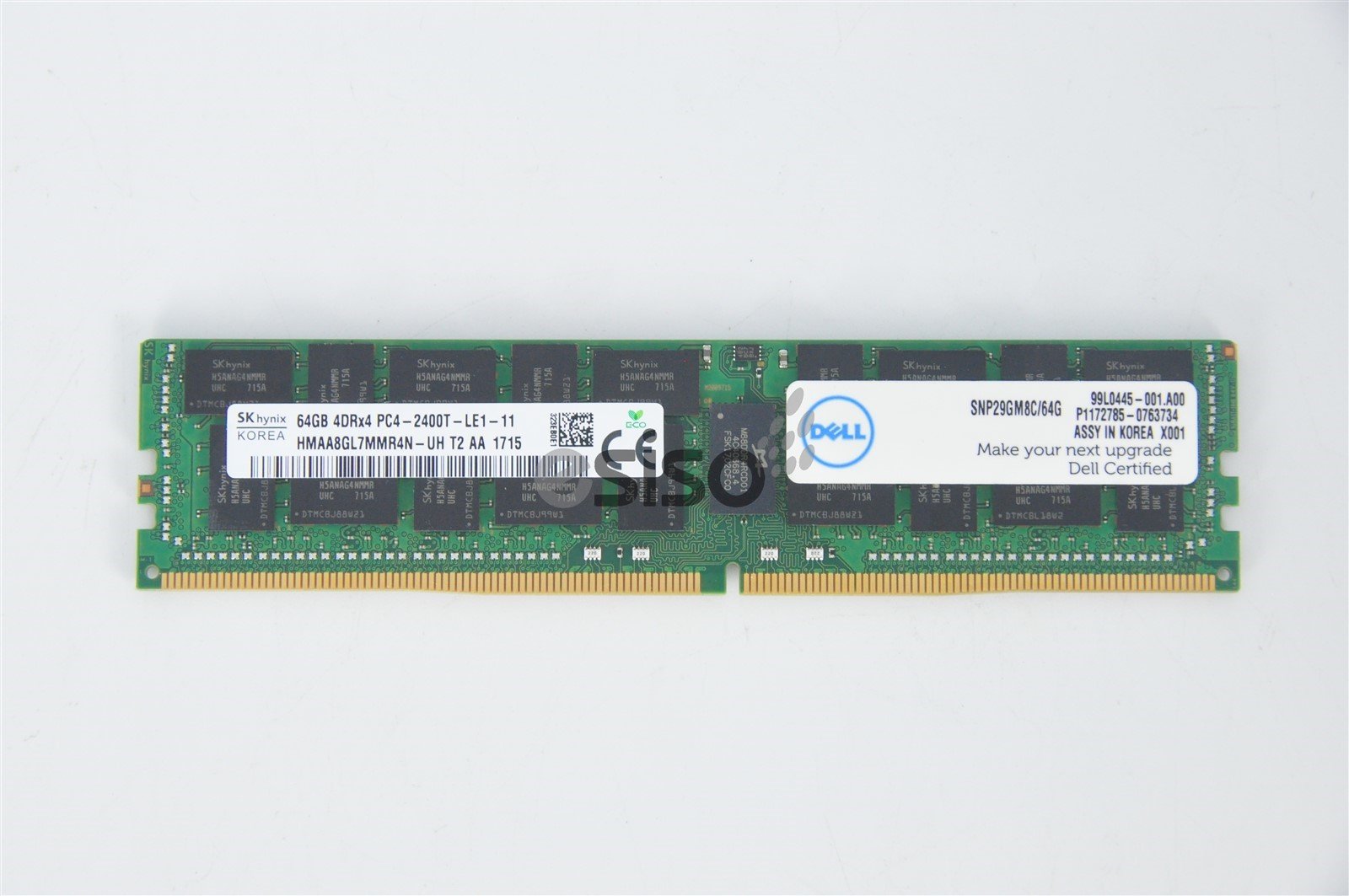 HMAA8GL7MMR4N-UH SNP29GM8C/64G DELL 64GB 4DRX4 PC4-2400T-L DDR4 MEMORY (1x64GB)