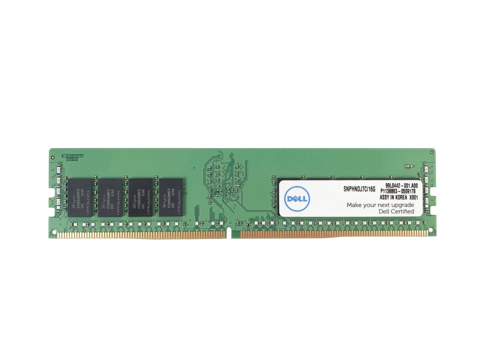 SNPHNDJ7C/16G HMA82GR7MFR8N-UH DELL 16GB 2RX8 PC4-2400T DDR4 ECC MEMORY (1x16GB)