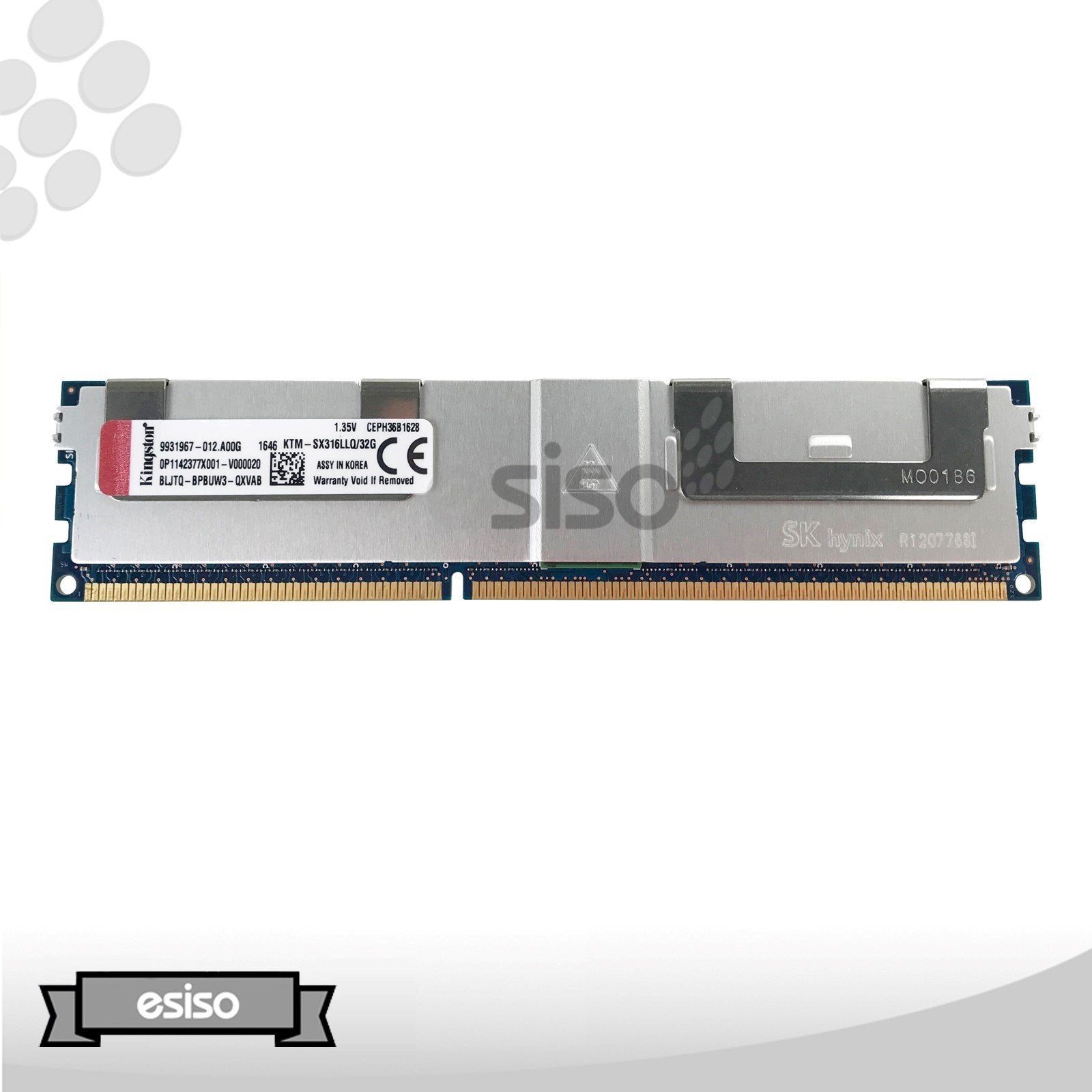 KTM-SX316LLQ/32G KINGSTON 32GB 4RX4 PC3-12800R DDR3 1.35V MEMORY MODULE (1x32GB)