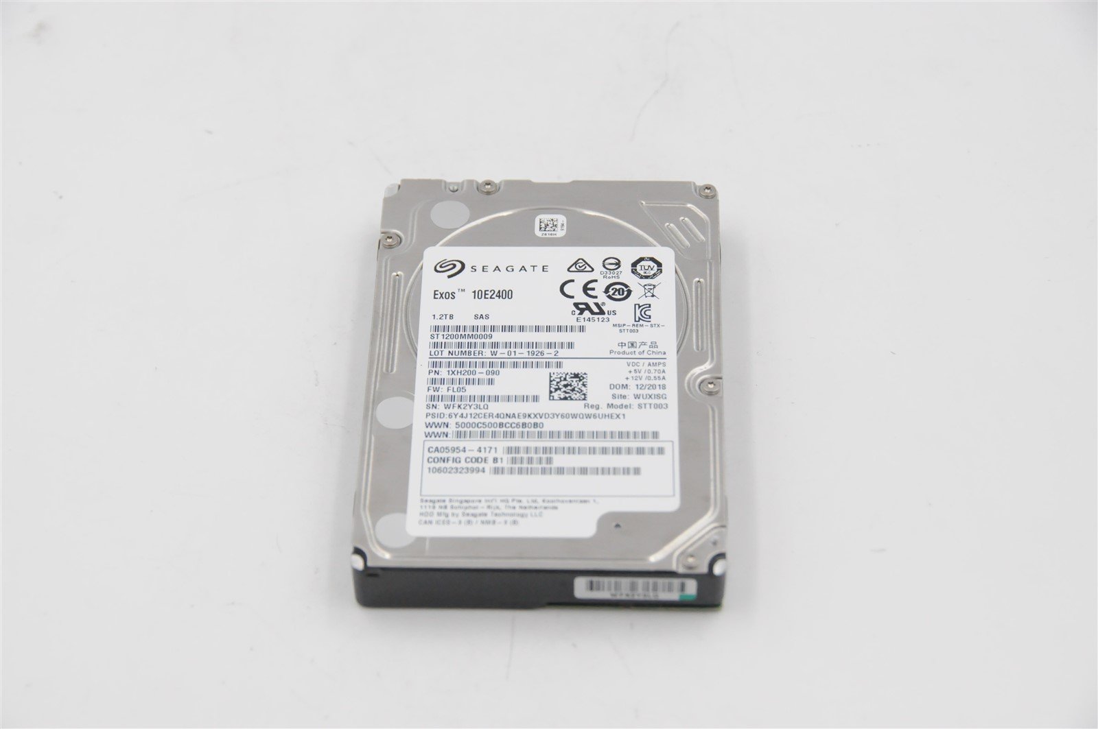 ST1200MM0009 SEAGATE EXOS 1.2TB 10K 12G SFF 2.5" SAS ENTERPRISE HARD DRIVE